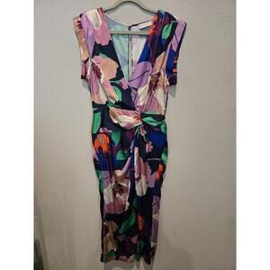 Ramy Brook Women's Morgan Size 8 Multicolor Floral Long Dress Party Cocktail